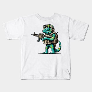 Tactical Cameleon Mastery Tee: Where Style Meets Stealth Kids T-Shirt